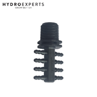 Eight Outlet Manifold - 4MM Feeding Ring | Pressure Regulated Button