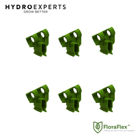 FloraFlex FloraClips - Pack of 6 | For 1/4" hose | Hydroponic | Water Control