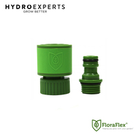 FloraFlex GHT to NPT Quick Disconnect Set - 19MM | 3/4" Garden hose+1/2" Thread