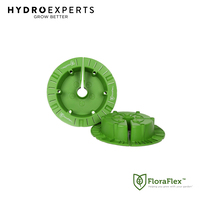 [6] x FloraFlex Round Flood & Drip Shield w/ Quicker Drippers - 9" 12"