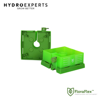 [6] x FloraFlex Square Flood & Drip Shield w/ Quicker Drippers - 150MM (6")