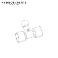 The Bucket Company Female Fitting - 12.7MM (1/2") FPT Tub Tee to 25.4MM (1") PVC 