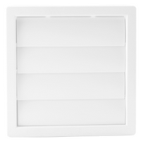 Fantech PGL Single Unit External Fixed Louvre Grille - 100MM / 125MM / 150MM