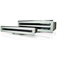Fantech Single Slot Linear Slot Grille - Anodised Silver / White | 150MM