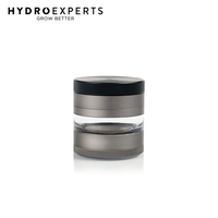 Kannastor 4 Piece Solid Top Jar Body Herb Grinder - 56MM / 64MM | Gunmetal