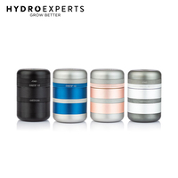Kannastor GR8TR V2 Solid Body 56MM Herb Grinder - Matte Black / Matte Silver / Rose Gold / Blue