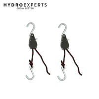 [1 Pair] x Self-Locking Rope Tie Down Ratchet Strap with Hook | 136KG Capacity