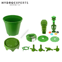 FloraFlex Drainage & Irrigation Potpro Kit - 8 x 19L Pot | 4' x 8'FT | Bubbler | Matrix