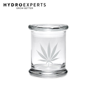 420 Science LG Pop Top Jar Herb Storage - 300ML | Large | Silver Leaf