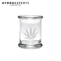 420 Science LG Pop Top Jar Herb Storage - 300ML | Large | Silver Leaf