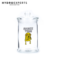Stash Jar Smoke Time Jake - 370ML | Clear Glass Jar | Herb Storage