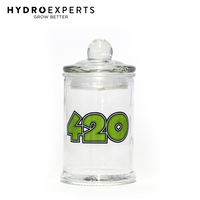 Stash Jar 420 - 150ML | Clear Glass Jar | Herb Storage