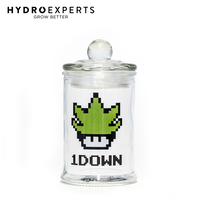 Stash Jar 1 Down - 150ML | Clear Glass Jar | Herb Storage