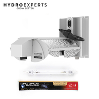 Flexstar 3-Mode Adjustable DE Reflector & Ballast - 1000W + Pro Grow DE Lamp