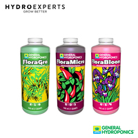 General Hydroponics (FloraGro + FloraBloom + FloraMicro) -  946ML Set