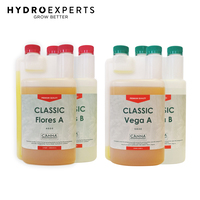Canna Classic Vega A+B & Flores A+B - 4 x 1L Set | Run-to-Waste Base Nutrient