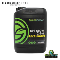 Green Planet Grow - 1L / 5L / 20L / 25L / 207L | 3-Part Base Nutrient | NPK 2-1-6