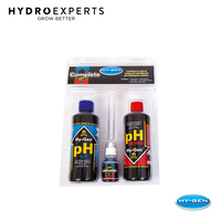 Hy-Gen pH Complete Control Kit - 150ML pH Up & Down | pH Indicator Kit