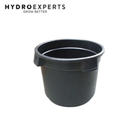 Black Round 500MM Pot with Handles - 52L | No Holes