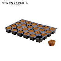 Eazy Plug Coco Peat Based Propagation Medium with Tray - [Size: 24 Cubes]