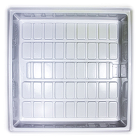 Duralastic White Flood and Drain Tray - 1080x1080x180MM | ABS plastic | Pick Up Only