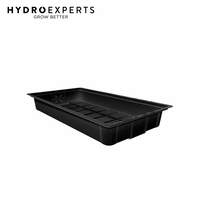 X-Trays Flood Table - 75CM x 136CM x 18CM | 2 x 4 ft | Flood & Drain Tray | Black