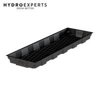 X-Trays Flood & Drain Tray Table - 74CM x 254CM x 18CM | 2 x 8 ft | Black