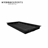 X-Trays Flood & Drain Table Tray - 100CM x 195CM x 18CM | 3 x 6 ft | Black