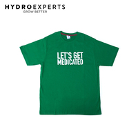 Hydro Experts Let's Get Medicated T-Shirt - Green | Large | Premium Quality