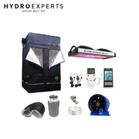 HomeBox HL 120 V2 Ultimate Package - 120x120x200CM | Solar System 550 | 6" Fan/Filter Kit
