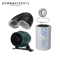 Headwind HVC EC 100MM (4" Inch) Fan + Can Filter 150PL Carbon Filter + 5M Duct