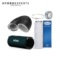 Headwind HVC Silenced EC 250MM (10" Inch) Fan + Can Filter 2000 Carbon Filter 200 x 1000MM + 5M Duct