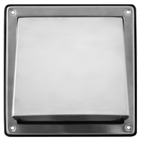 Fantech Square 304 Stainless Steel External Hood Vent - 100MM / 125MM / 150MM | BAL-40 Rated