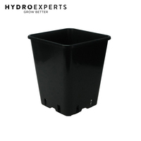 [10] x Flood Drain Square Plastic Pot - 11L | 23CM (W) x 23CM (L) x 27CM (H)
