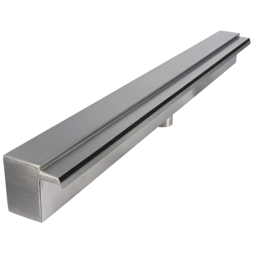PondMAX Stainless Steel Waterwall 600MM Back Entry - 30MM Lip | Sheer Descent