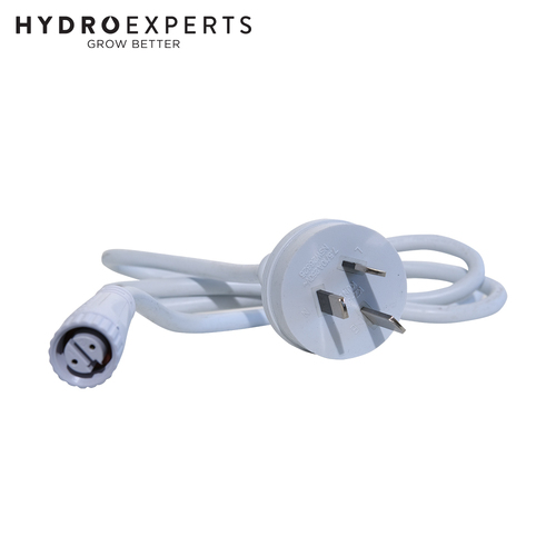 Jnicon 2Pin M15 Female Plug Connector - 1M Long W/ AU Plug | For Outdoor Lighting