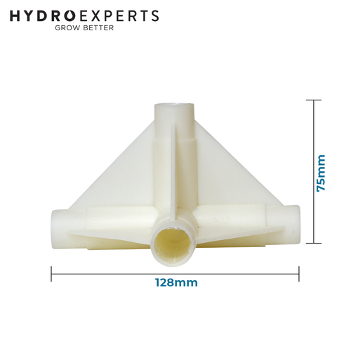 PVC Cross Elbow 16MM - 4 Way Connector | Tent Spare Parts