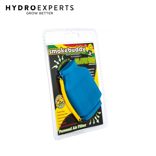 Smokebuddy Junior Personal Air Filter - Glow in the Dark Blue | Odorless Air