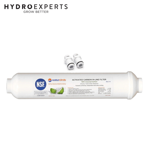 Activated Carbon In-Line Chlorine & Odor Remover Water Filter -  200MM (10