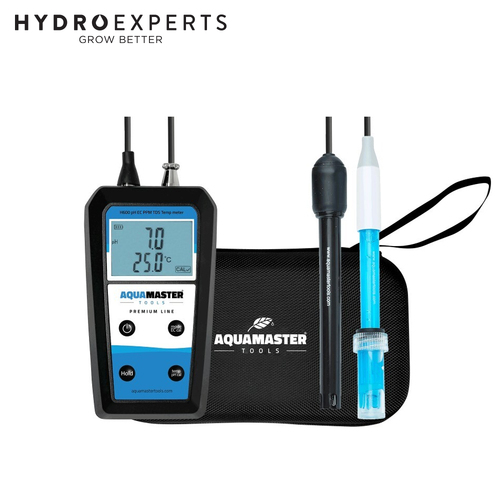 Aqua Master Tools pH, EC, PPM, TDS Handheld Meter - H600 Pro