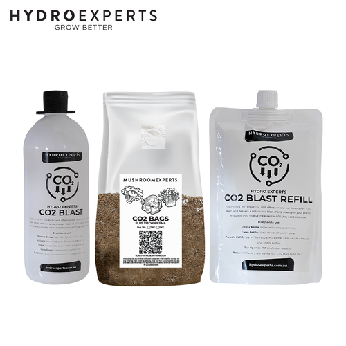 Hydro Experts CO2 Starter Kit -  CO2 2Kg Bag + CO2 Blast + Refill
