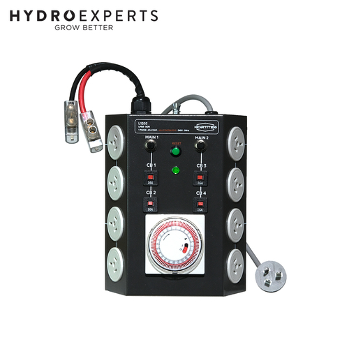 Hortitek Light Management Unit (LMU) - 8 Outlet | 8On | 8000W | 60A | 1 Phase