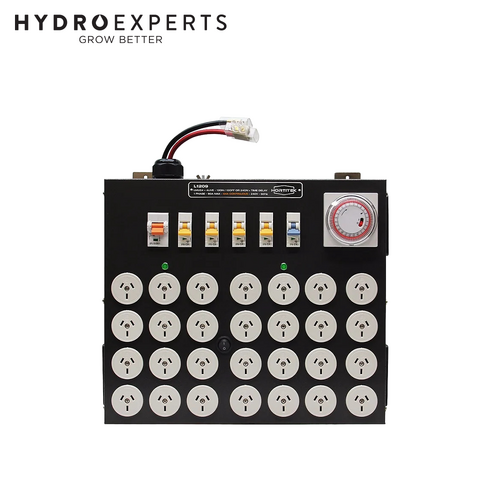 Hortitek LMU - 24 Outlet + 4 Live | 12 On/12 Off or 24 On Max | 80A | 1 Phase