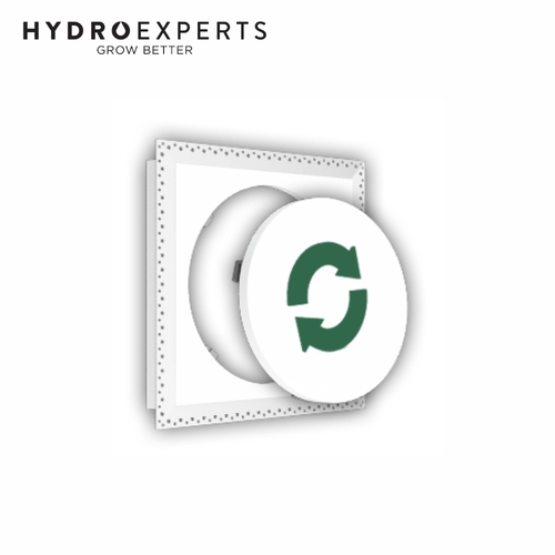 Gypsum Frameless Ceiling Panel Board w/ Round Inspection Hole - 650 x 650MM | Flush Finish