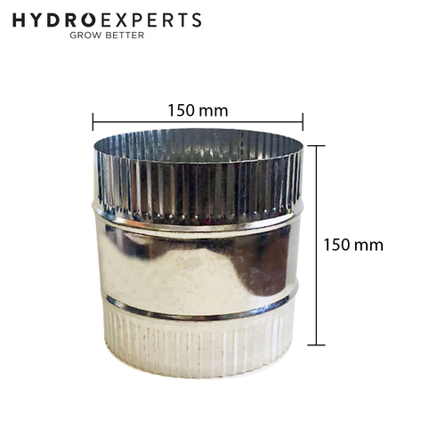 Galvanized Steel Air Duct Joiner / Connector - [Size: 150MM (6