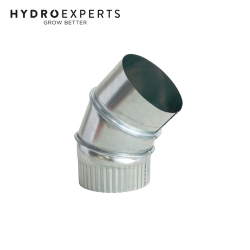 Galvanized Steel Round Duct 45 Degrees Elbow - [Size: 250MM (10