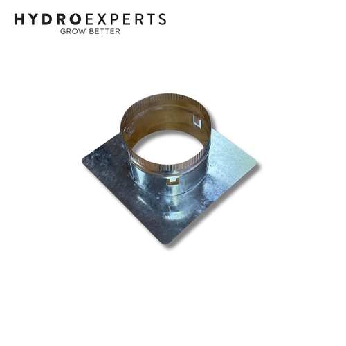 Galvanized Steel Duct Starting Collar Plate Mounted - 150MM (6