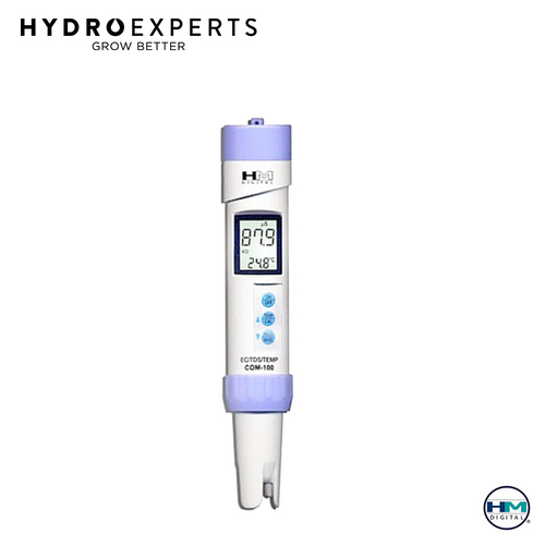 HM COM-100 EC TDS PPM Temp Digital Meter Pen - Conductivity | Digital Calibration
