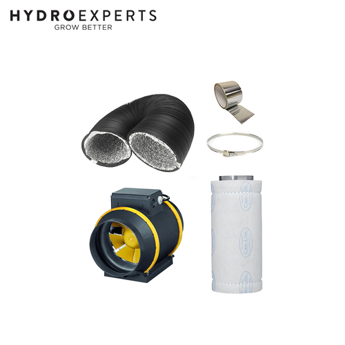 Max-Fan Pro 200MM 718CFM + Can-Lite 1500 Carbon Filter 589CFM + 5M Duct