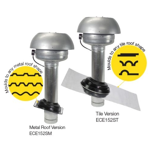Fantech Ezifit Thru Roof Supply Air Fan - 150MM | G2 Dust Filter | Tile Version | 461 M³/H
